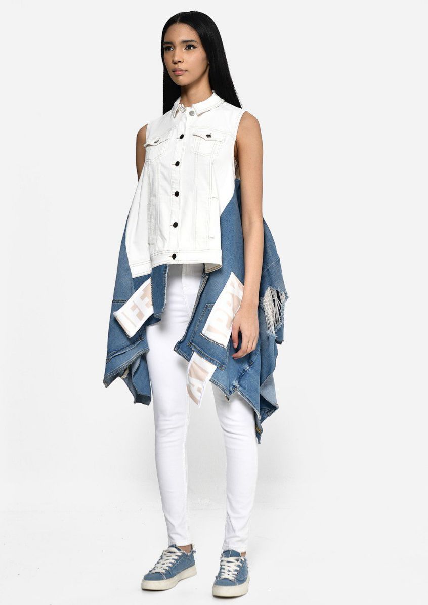 Vest White x Denim