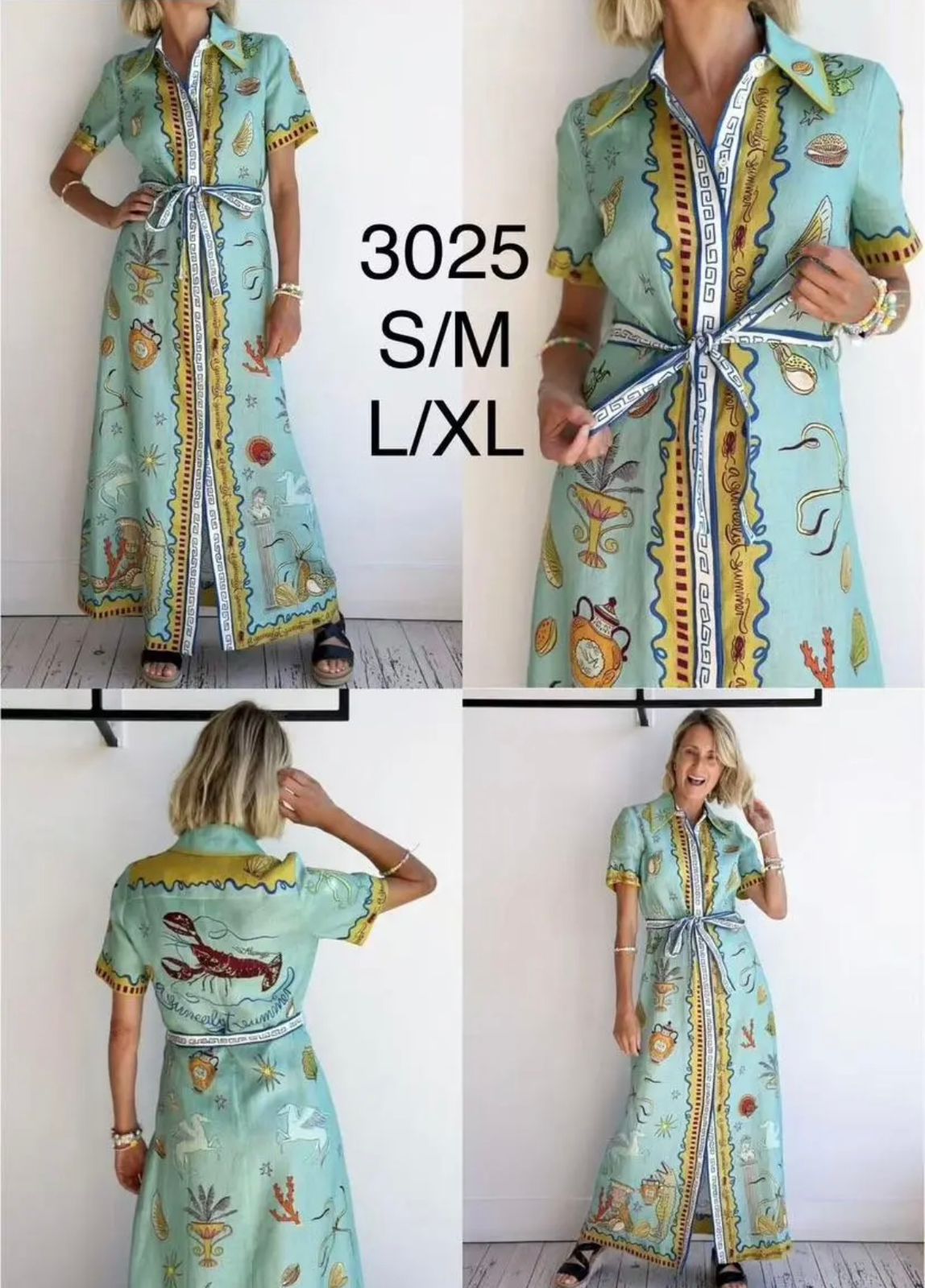 Pattern Almais Dress Sky