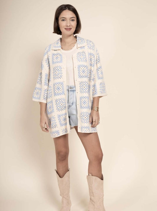 Crochet Button Cardigan
