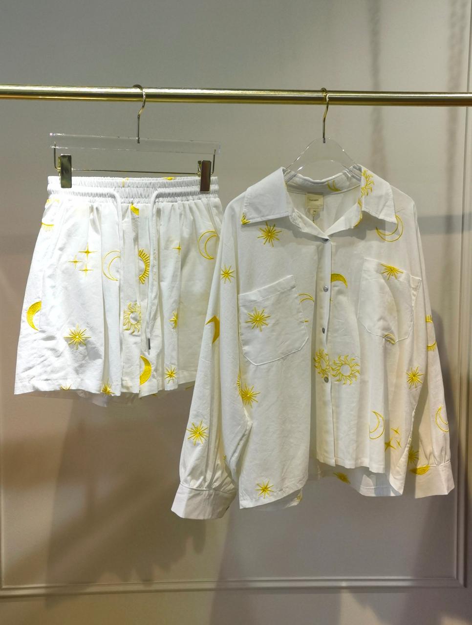 Set White Short + Shirt Sun