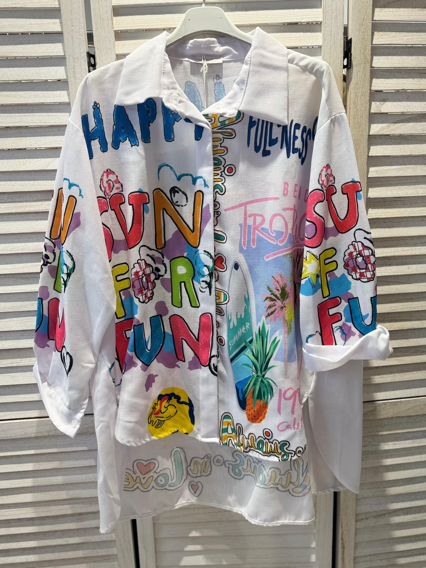 Shirt Victoria Letters Colorful