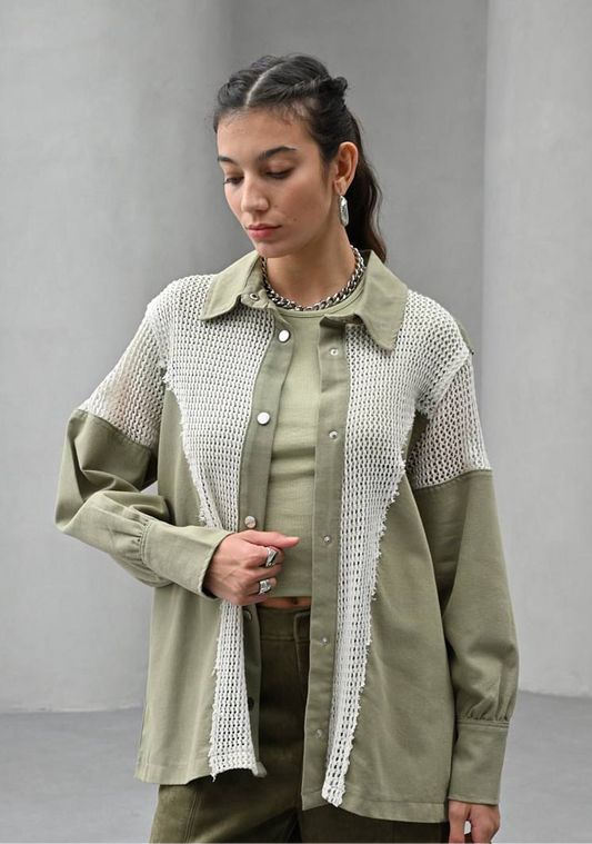 Jacket x Crochet Olive