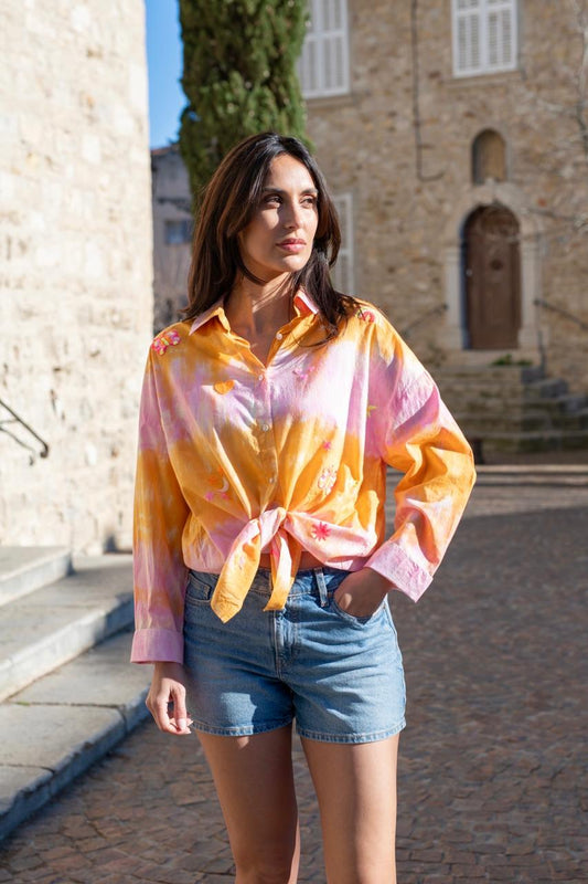 Orlin Shirt Orange x Foshia