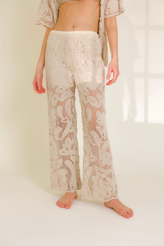 Pants Crochet Rosa
