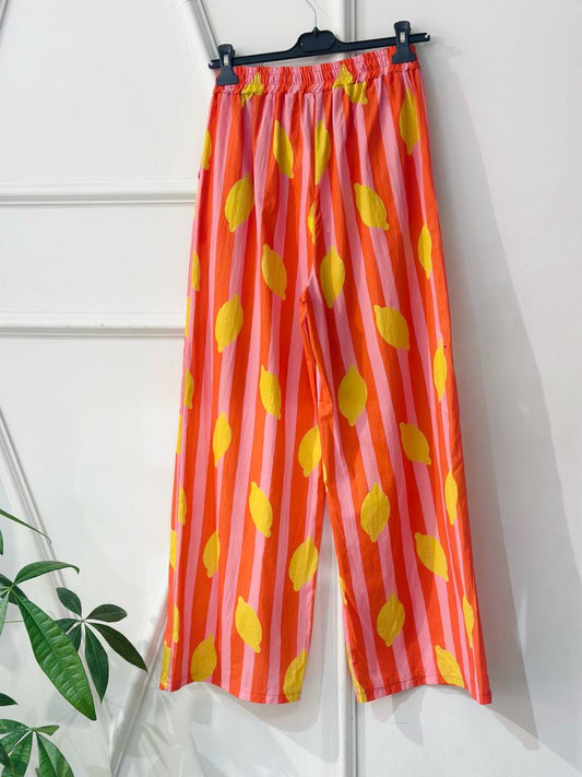 Pants Stripe Orange Lemon