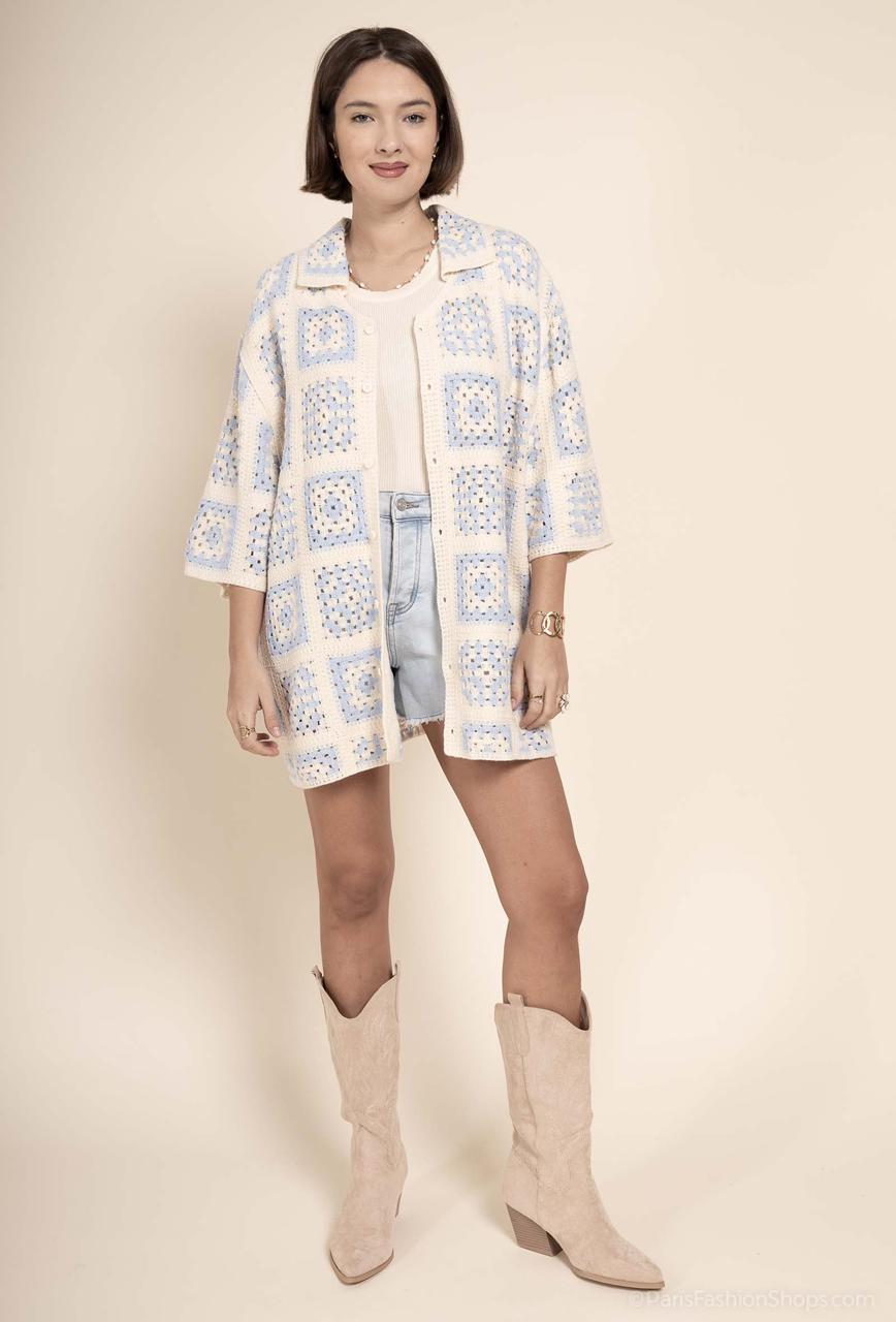 Crochet Button Cardigan
