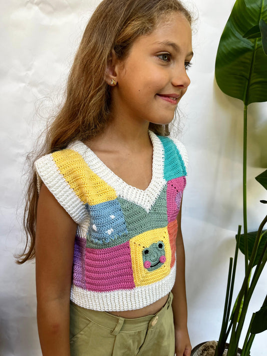 Handmade Colored Top 100% Pure Cotton