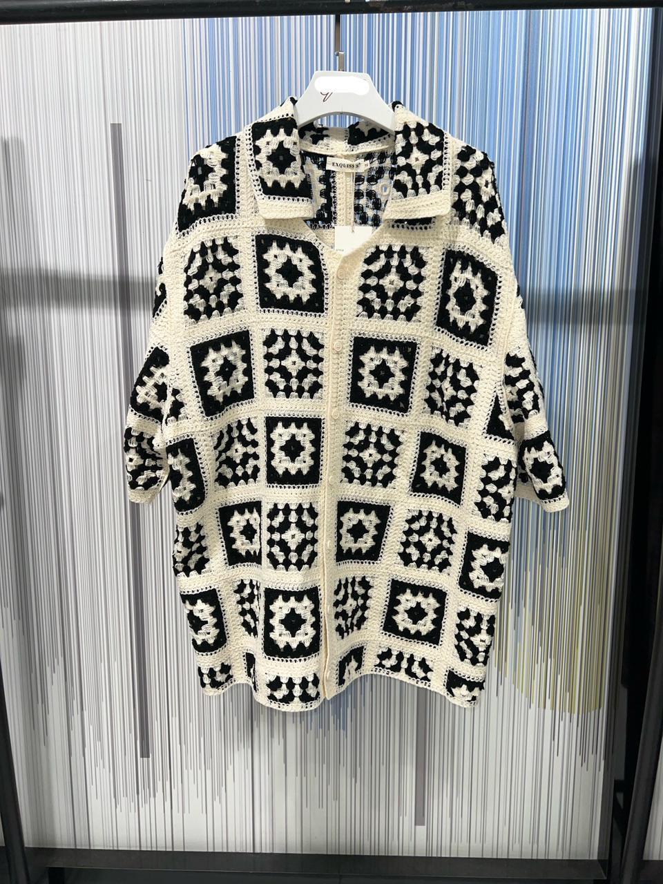 Crochet Button Cardigan
