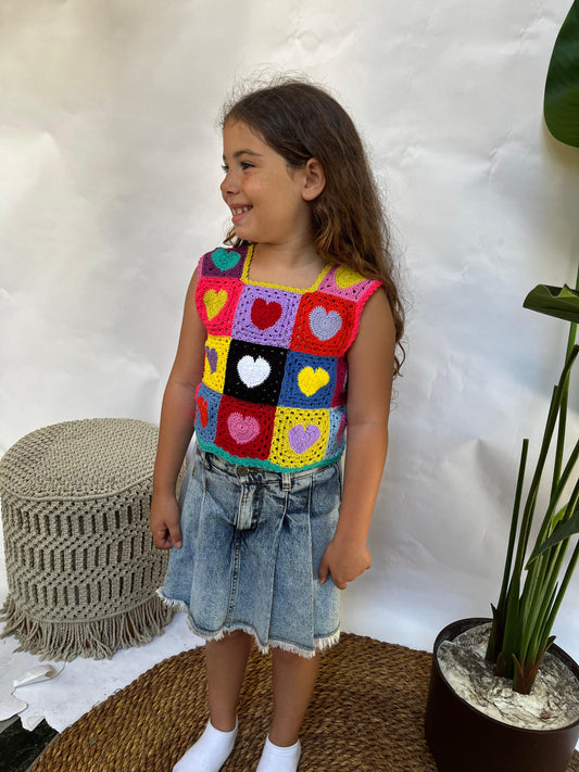 Handmade Colored Top 100% Pure Cotton