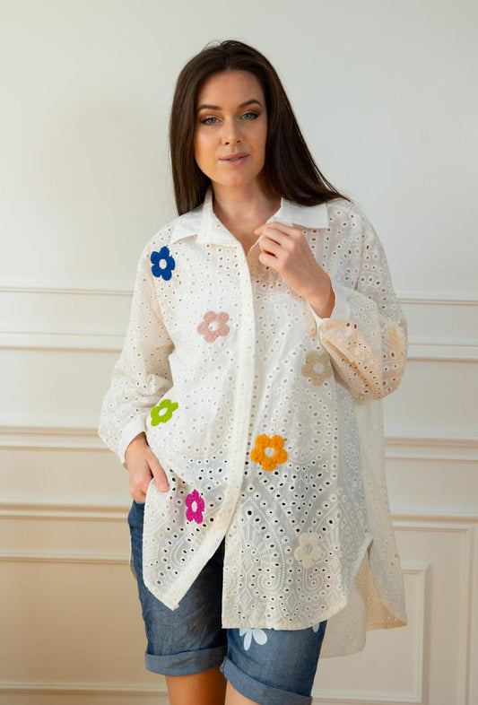 Shirt New & Co 5 Flowers