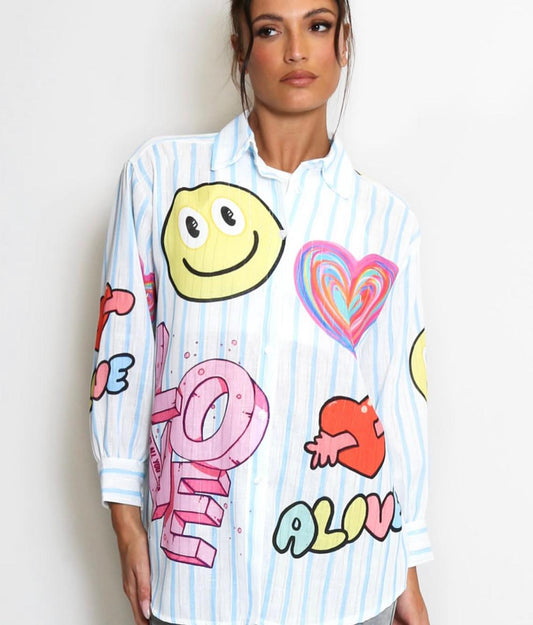 April Vintage Shirt smile face