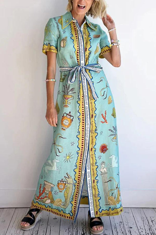 Pattern Almais Dress Sky