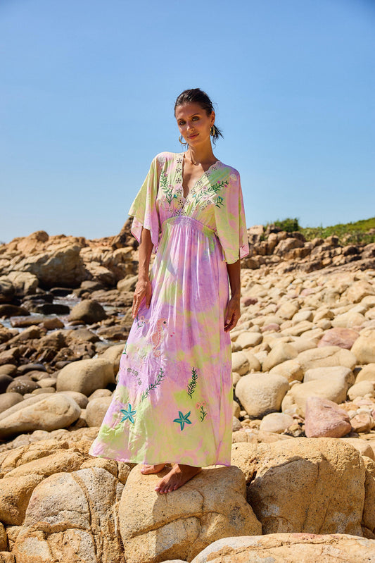 Dress Tie Die Purple/Pink