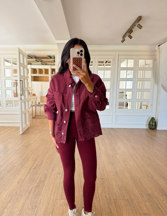 Burgundy Jacket