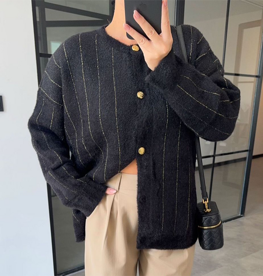 Gold Stripped Black