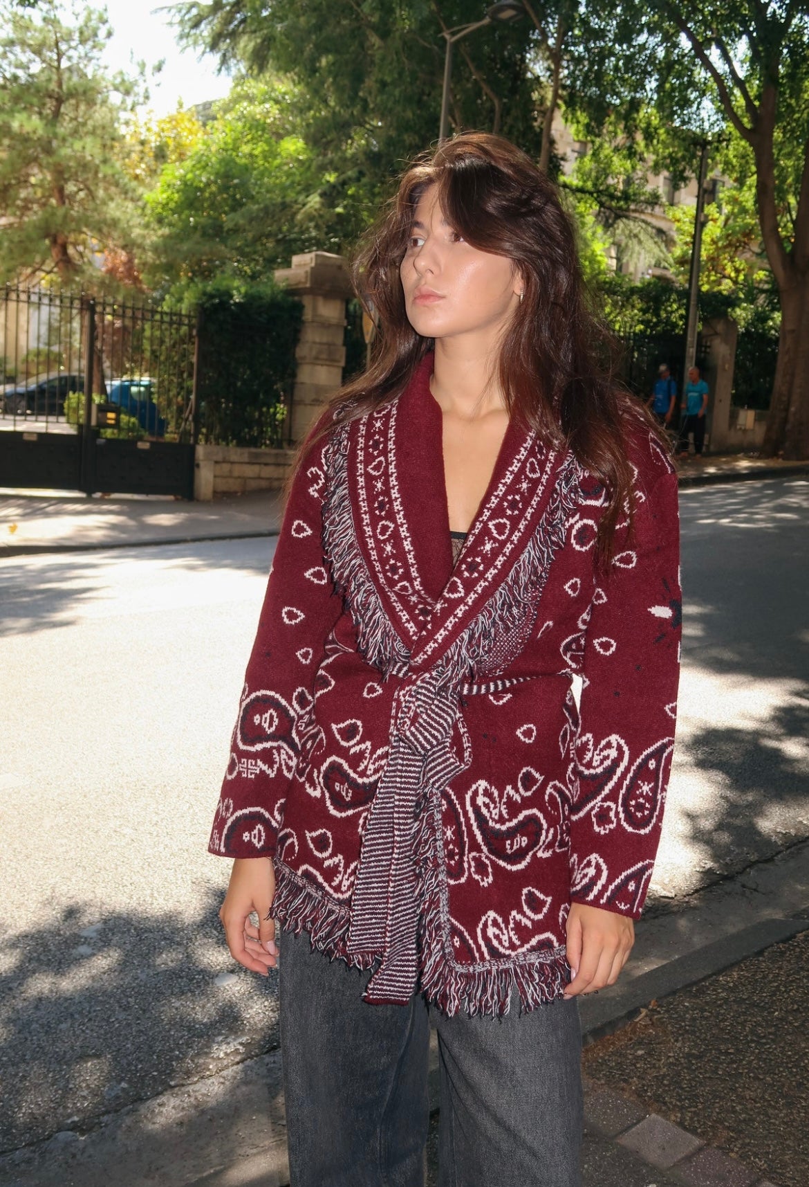 Jacket bandana burgundy