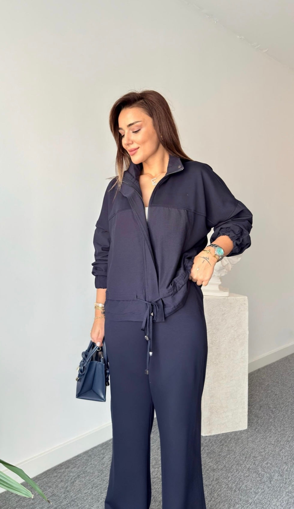 Set soft navy waterproof