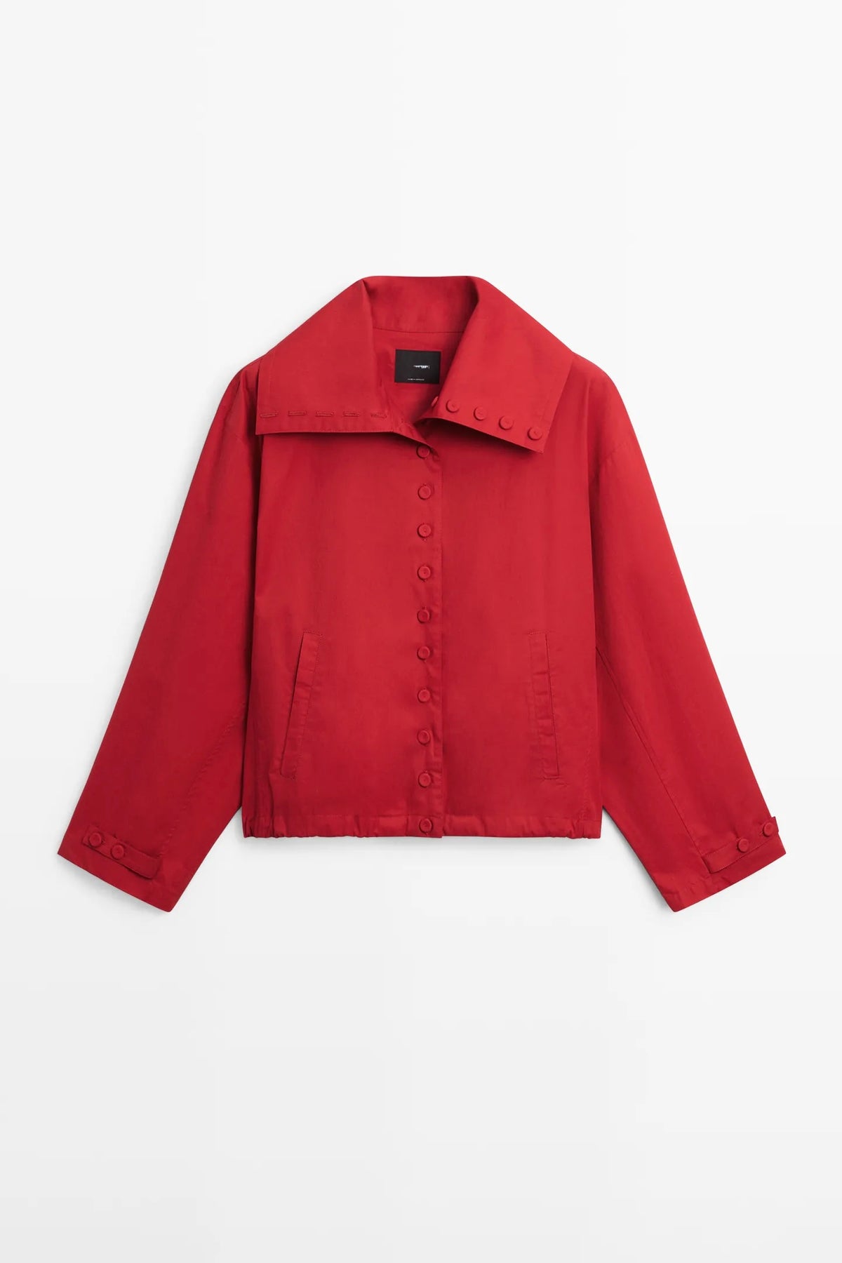 Jacket red buttons