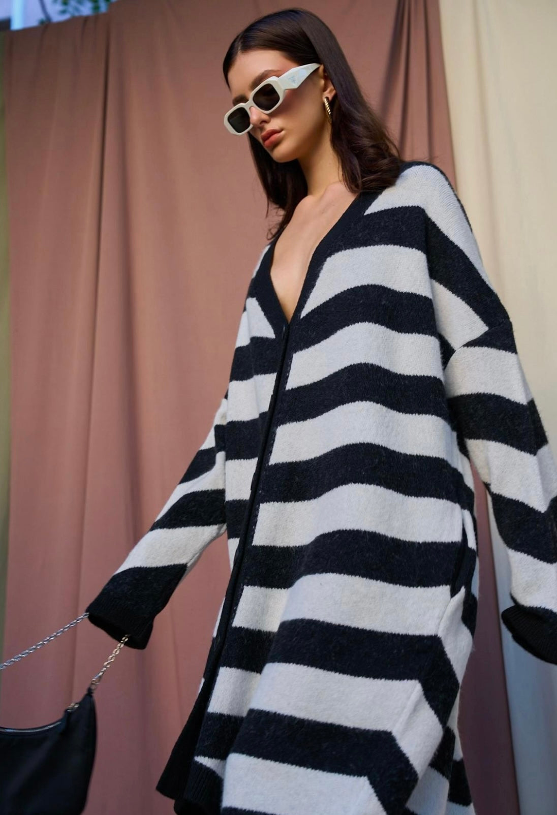 Stripped Cardigan