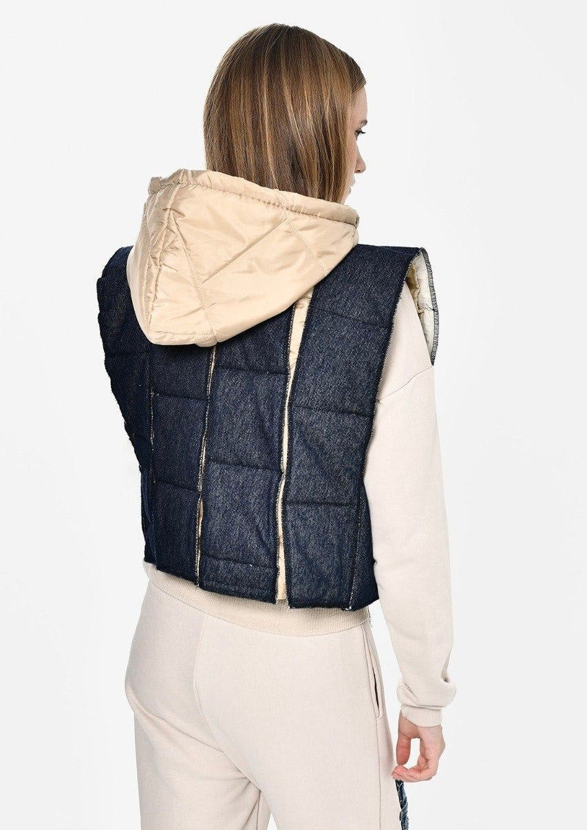 Dark denim vest DQ