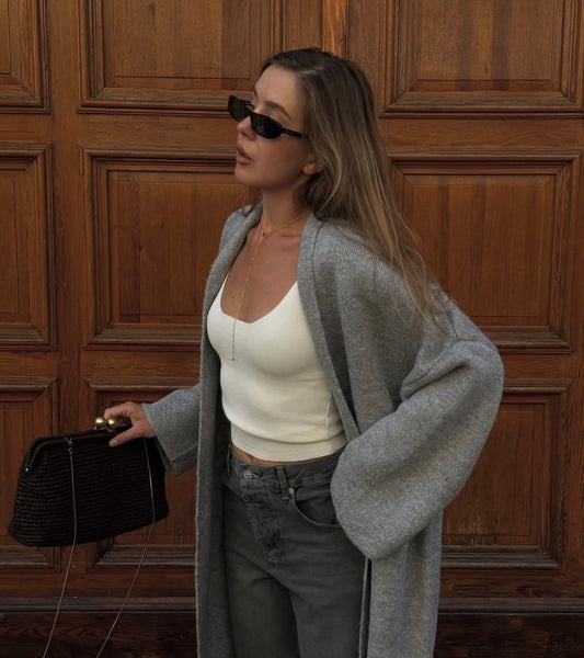 Cardigan Wool light grey