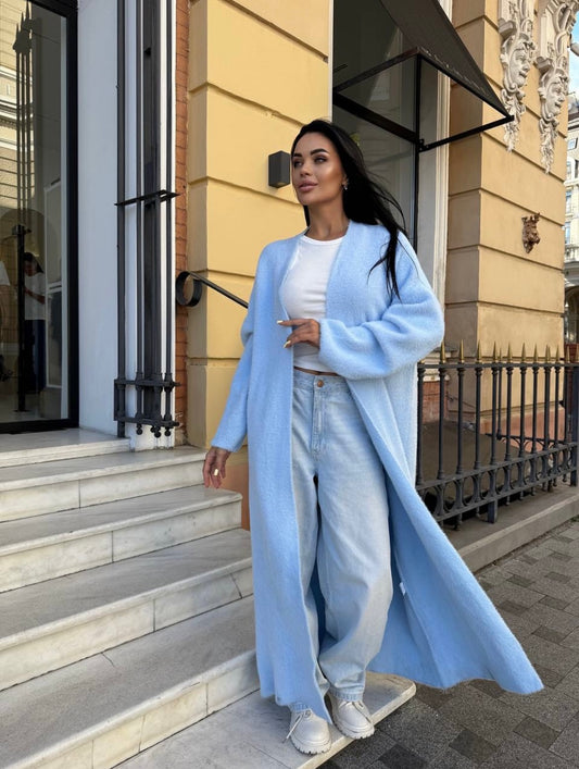 Blue Fur Cardigan