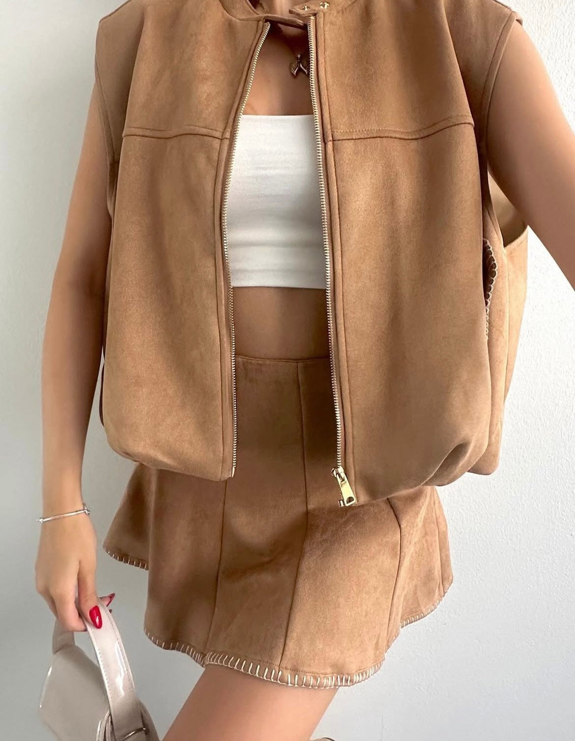 Vest suede jacket