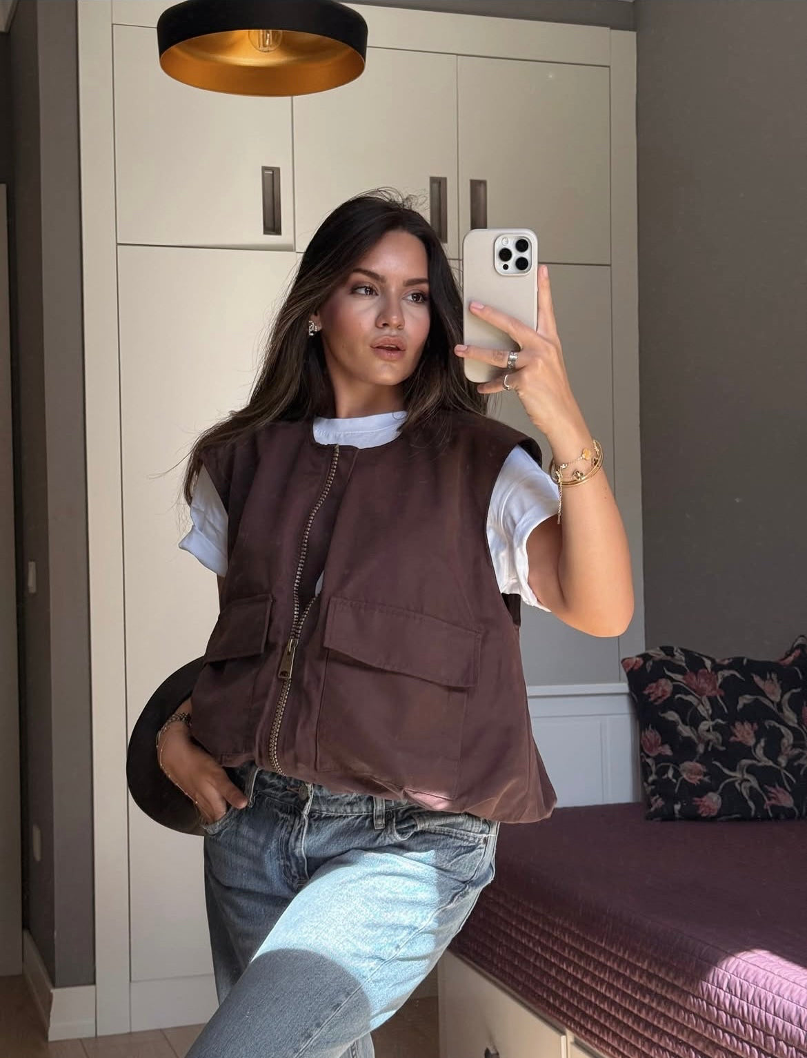 Leisure vest brown