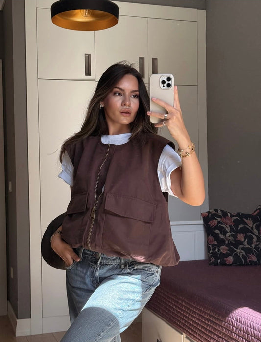 Vest Leisure brown