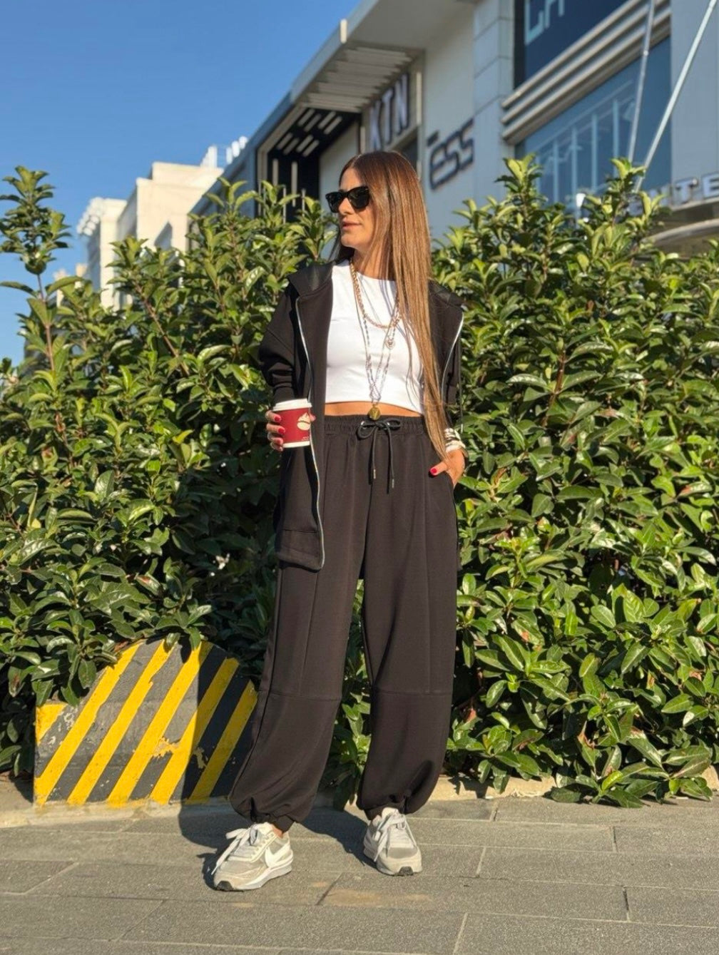 Set Long Hoddie Brown