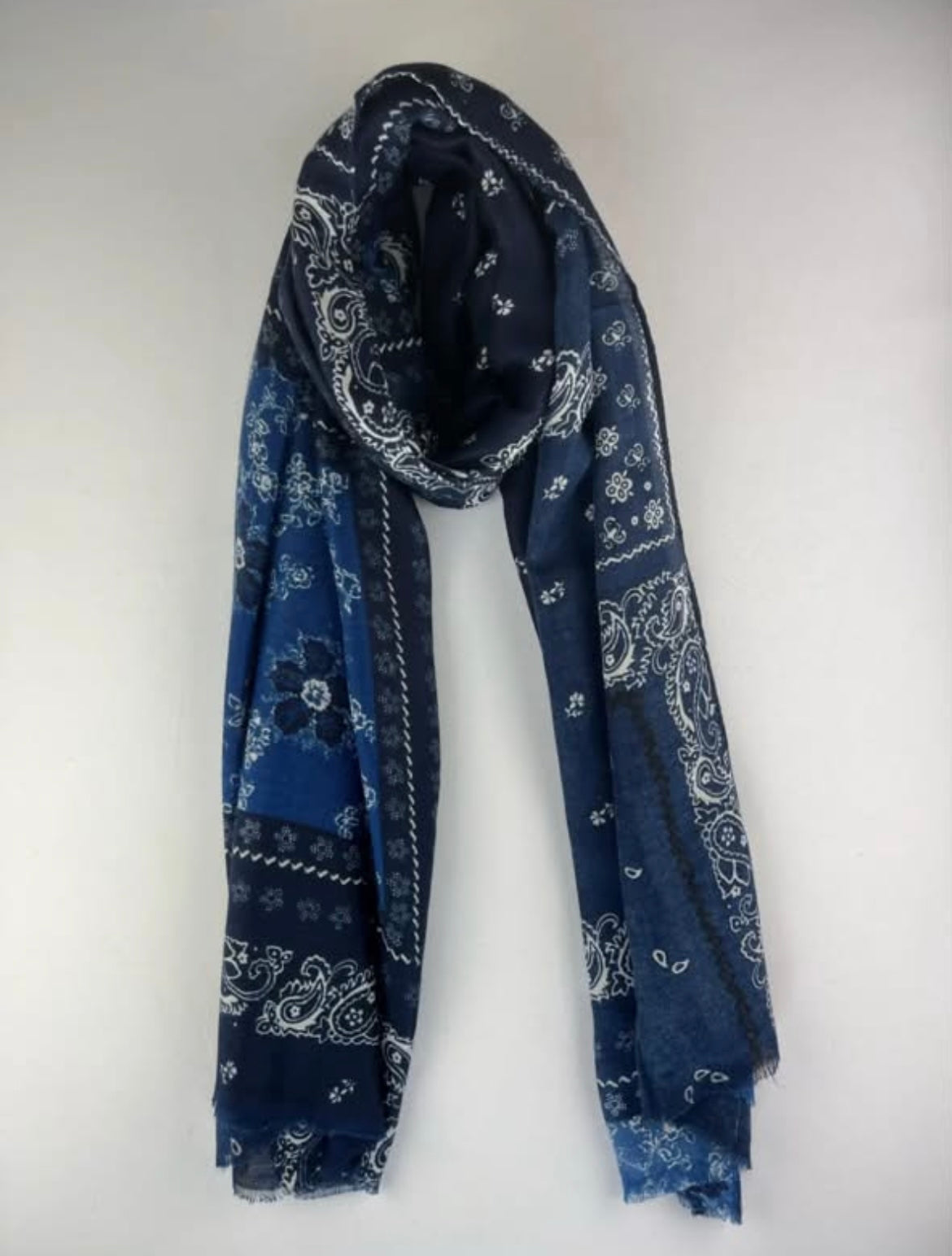 Bandana scarf navy blue