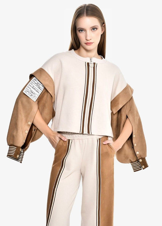 Sweater camel sleeves DQ