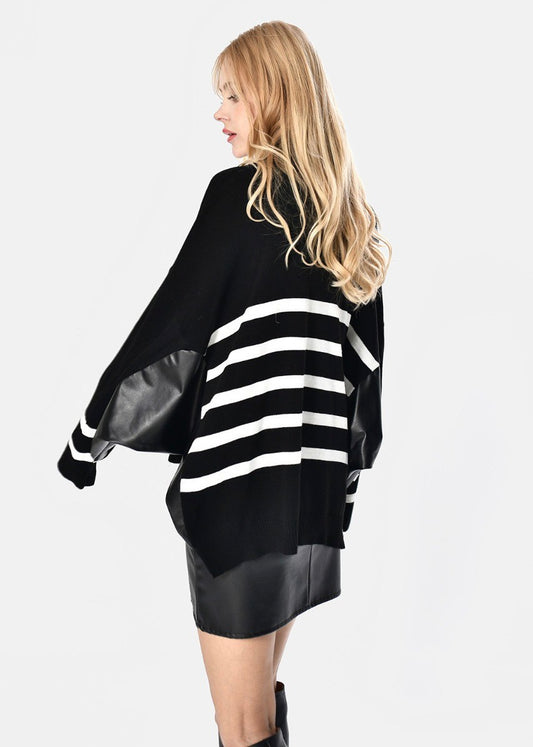 Stripe Jacket Black