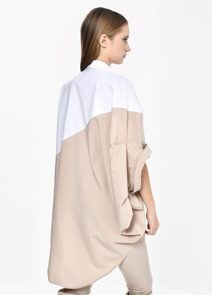 Shirt half beige DQ