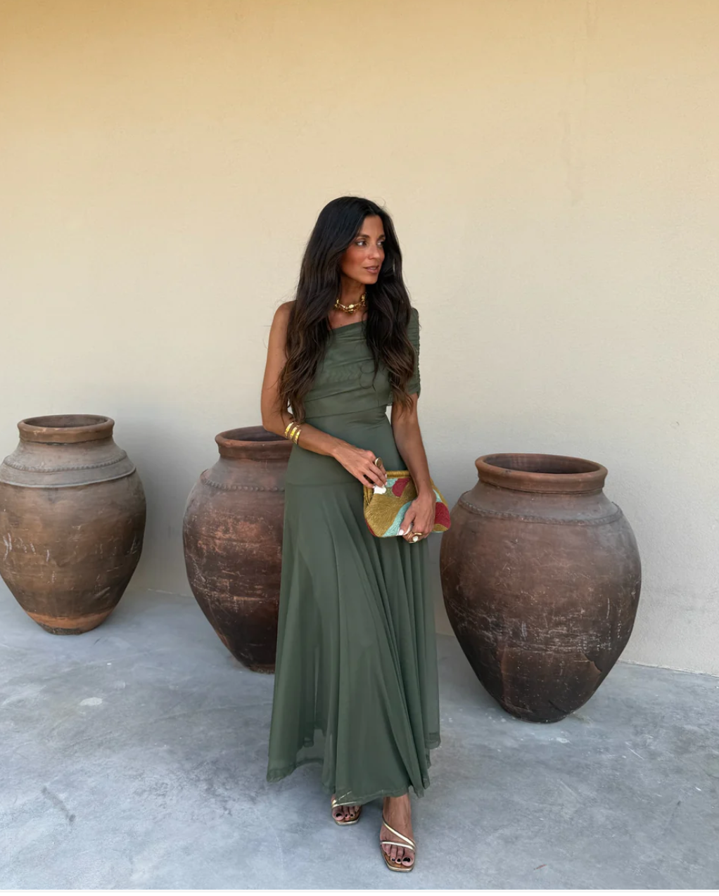 Dress olive