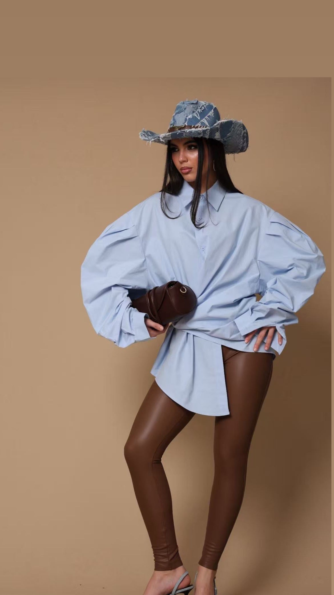 Shirt blue surplice