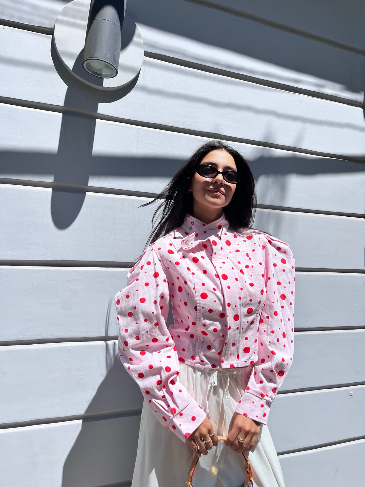 Jacket polka pink