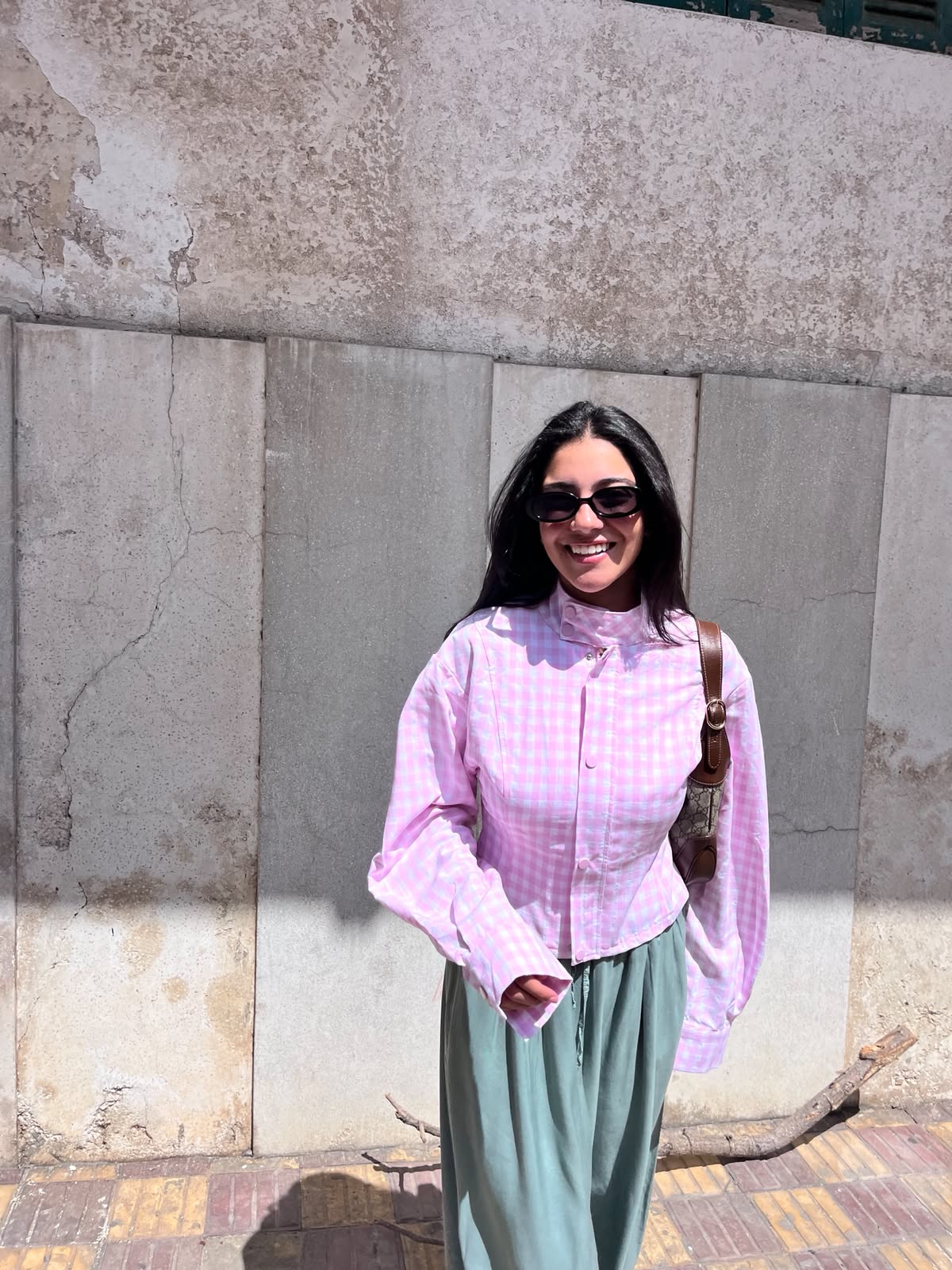 Shirt checkered pink