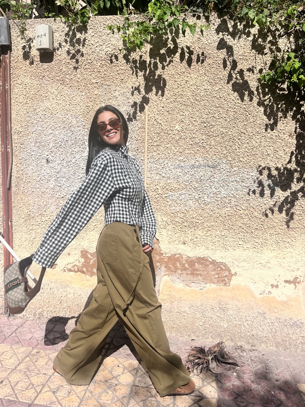 Shirt checkered black x white