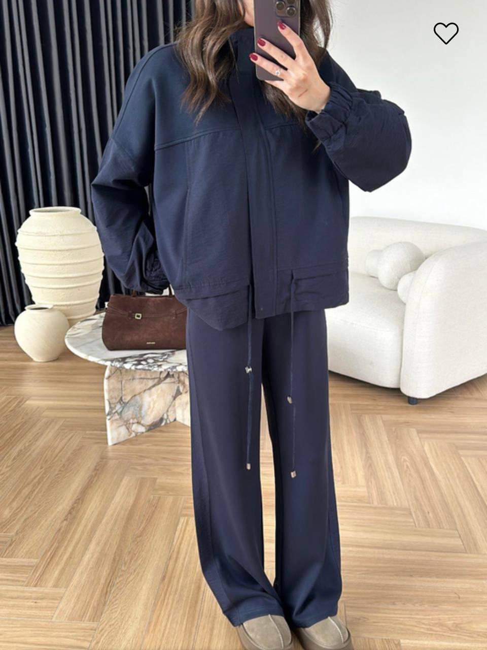 Set soft navy waterproof