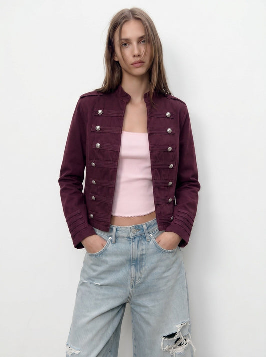 Jacket burgundy napoleon
