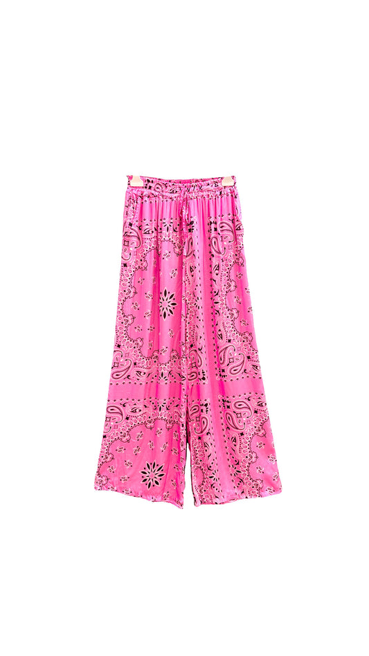 Bandana pants pink