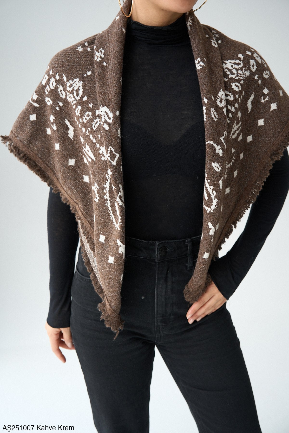 Scarf bandana brown