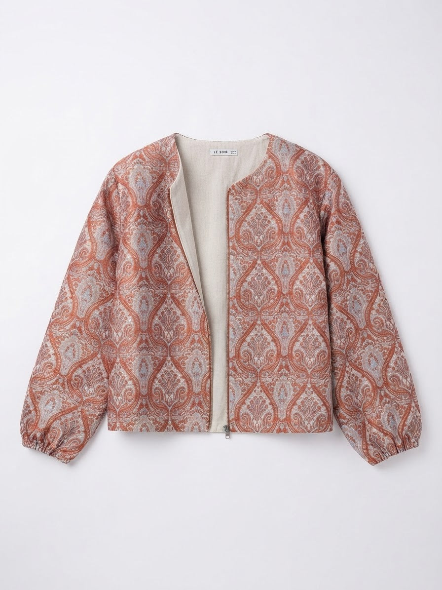 Jacket embroidered goblein