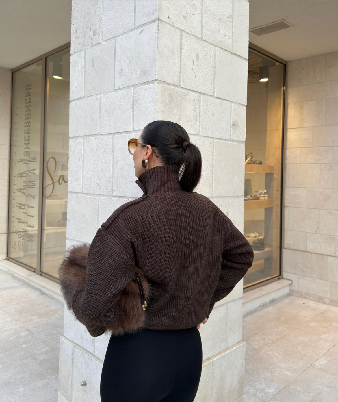 Jacket Knit brown