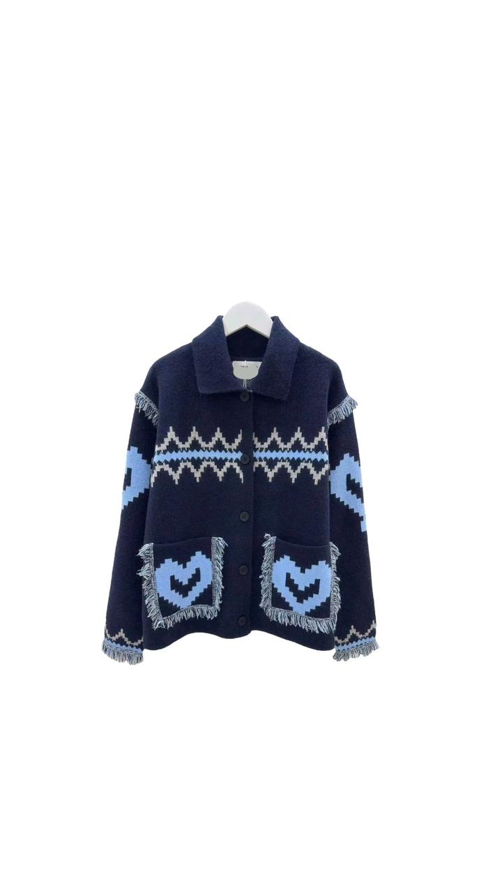 Jacket navy heart blue