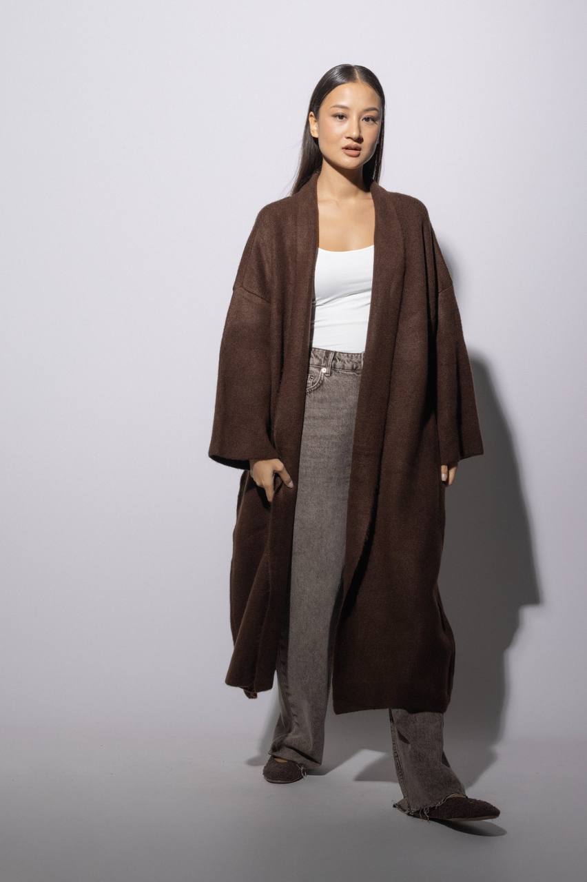 Cardigan Wool Brown