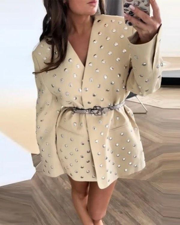 Blazer studs offwhite