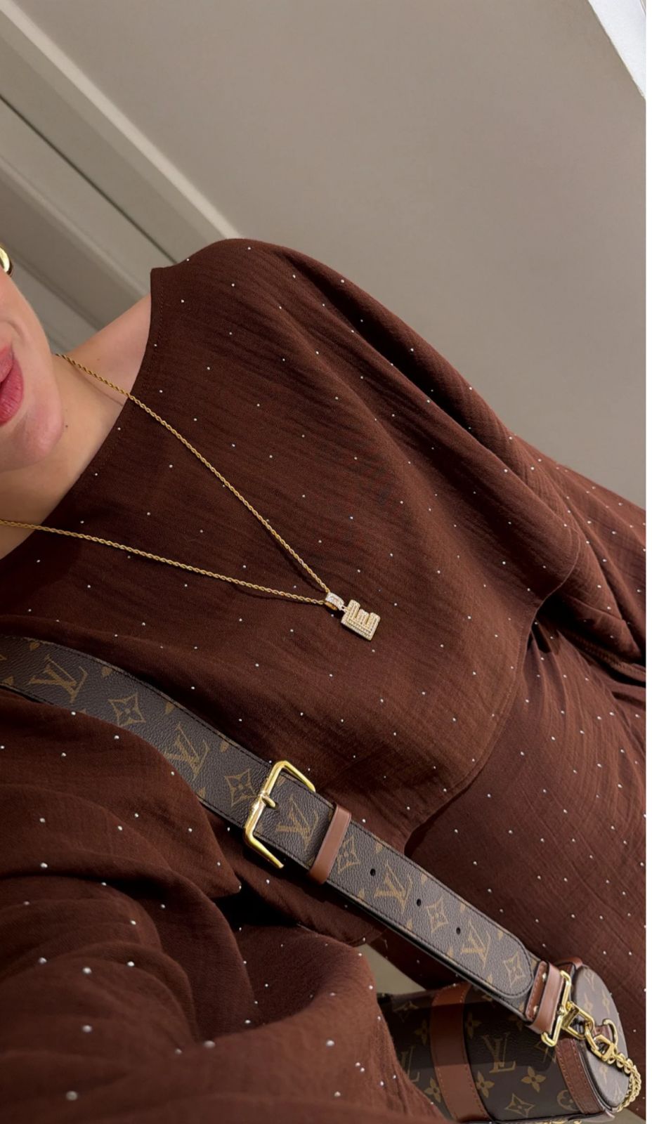 Set strass brown