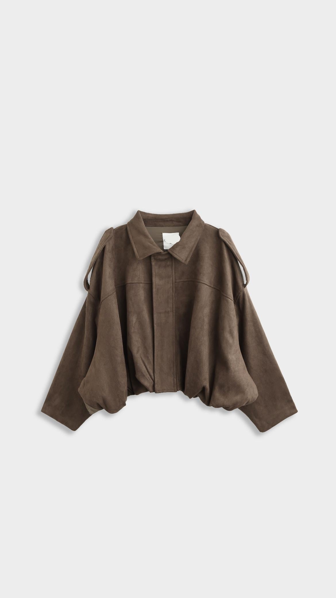 Bomber Suede Brown jacket